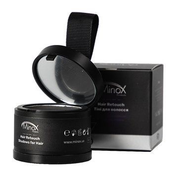 MinoX Hair Retouch Shadows for Hair (Black) тіні для маскування сивини 4 г SP001548 фото