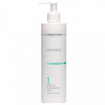 Christina Unstress Step 1 Gentle Cleansing Milk молочко для м'якого очищення шкіри 300 мл SP001599 фото