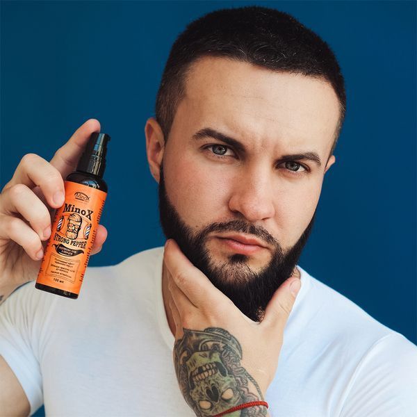 MinoX Strong Pepper реп'яхова олія для стимуляції росту волосся та бороди з екстрактом перцю 100 мл SP001610 фото