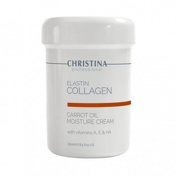 Christina Elastin Collagen Carrot Oil Moisture Cream крем для інтенсивного зволоження сухої шкіри 250 мл SP001074 фото