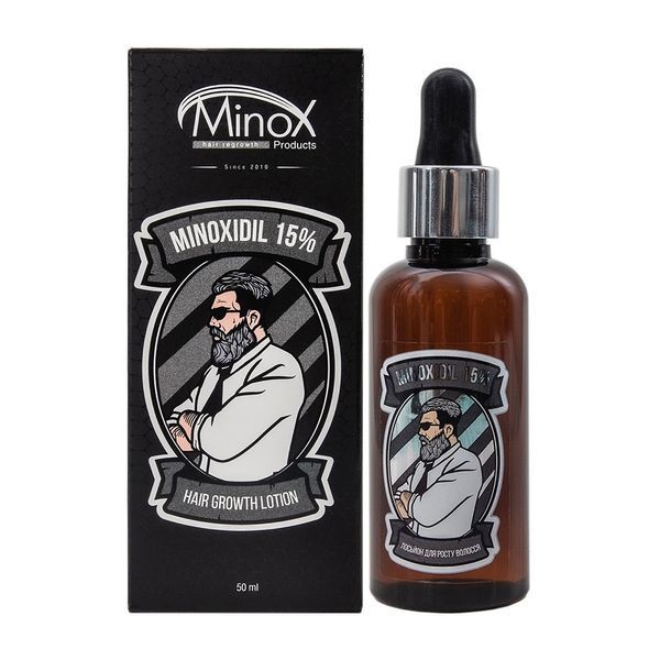 MinoX Minoxidil 15% лосьйон-активатор для стимуляції росту волосся та бороди 50 мл SP001536 фото